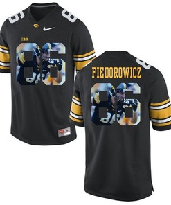 Male Iowa Hawkeyes Black C.J. Fiedorowicz College Football Jersey