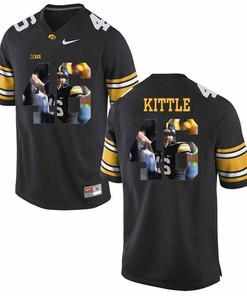 Male Iowa Hawkeyes Black George Kittle College Football Jersey