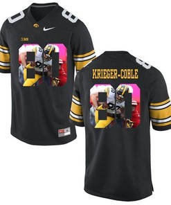 Male Iowa Hawkeyes Black Henry Krieger-Coble College Football Jersey
