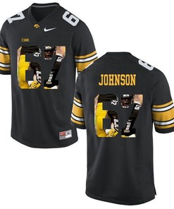 Male Iowa Hawkeyes Black Jaleel Johnson College Football Jersey