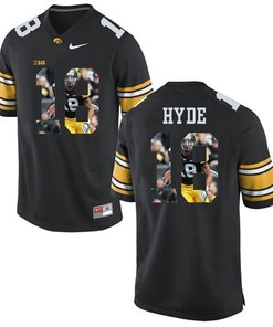 Male Iowa Hawkeyes Black Micah Hyde College Football Jersey