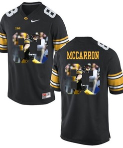 Male Iowa Hawkeyes Black Riley McCarron College Football Jersey
