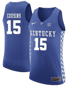 Male Kentucky Wildcats Royal DeMarcus Cousins NCAA Basketball Jersey