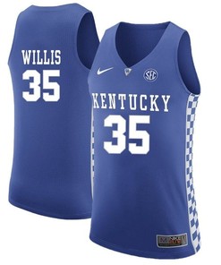 Male Kentucky Wildcats Royal Derek Willis NCAA Basketball Jersey