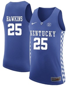 Male Kentucky Wildcats Royal Dominique Hawkins NCAA Basketball Jersey