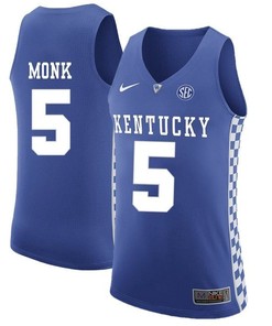 Male Kentucky Wildcats Royal Malik Monk NCAA Basketball Jersey