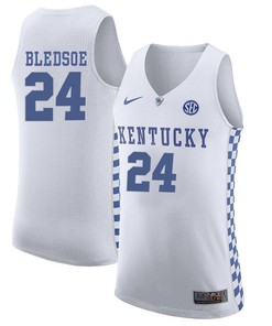 Male Kentucky Wildcats White Eric Bledsoe NCAA Basketball Jersey