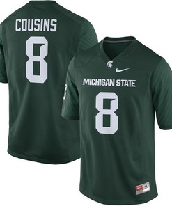 Male Michigan State Spartans Green Kirk Cousins Alumni Football Performance Jersey