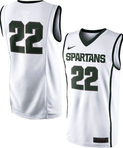 Male Michigan State Spartans White NCAA Basketball Premier Tank Top Jersey