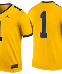Male Michigan Wolverines Maize College Football Game Performance Jersey