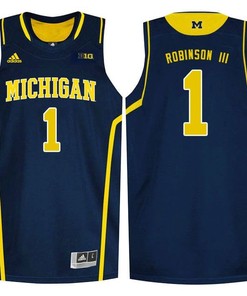 Male Michigan Wolverines Navy Blue Glenn Robinson III College Basketball Jersey