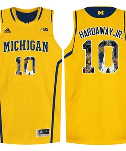 Male Michigan Wolverines Yellow Tim Hardaway Jr College Basketball Jersey