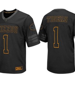 Male Missouri Tigers Black College Colosseum Blackout Football Jersey