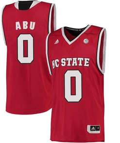 Male North Carolina State Wolfpack Red Abdul-Malik Abu NCAA College Basketball Jersey