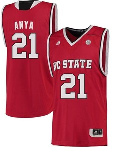 Male North Carolina State Wolfpack Red BeeJay Anya NCAA College Basketball Jersey