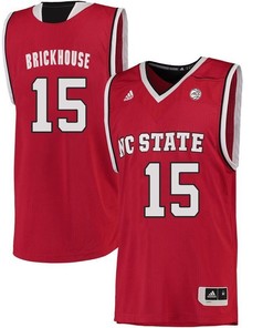 Male North Carolina State Wolfpack Red Chris Brickhouse NCAA College Basketball Jersey