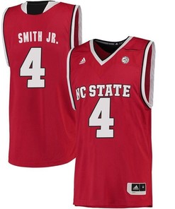 Male North Carolina State Wolfpack Red Dennis Smith Jr. NCAA College Basketball Jersey
