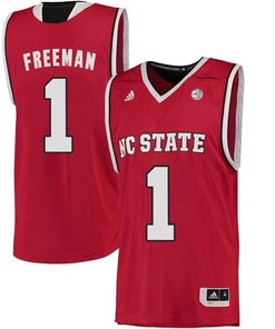 Male North Carolina State Wolfpack Red Lennard Freeman NCAA College Basketball Jersey