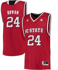 Male North Carolina State Wolfpack Red Maverick Rowan NCAA College Basketball Jersey