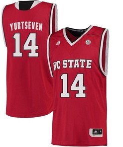 Male North Carolina State Wolfpack Red Omer Yurtseven NCAA College Basketball Jersey