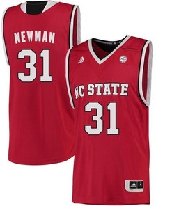 Male North Carolina State Wolfpack Red Spencer Newman NCAA College Basketball Jersey