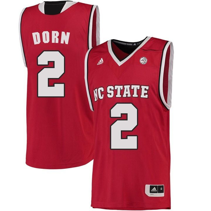 Male North Carolina State Wolfpack Red Torin Dorn NCAA College Basketball Jersey