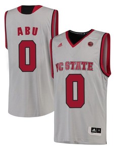 Male North Carolina State Wolfpack White Abdul-Malik Abu NCAA College Basketball Jersey