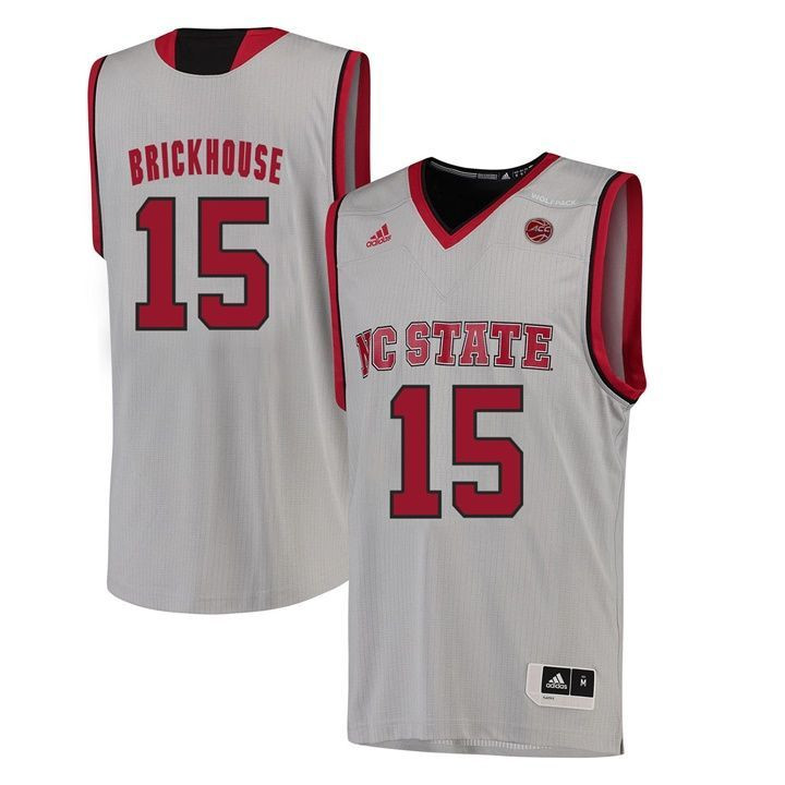 Male North Carolina State Wolfpack White Chris Brickhouse NCAA College Basketball Jersey