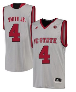 Male North Carolina State Wolfpack White Dennis Smith Jr. NCAA College Basketball Jersey
