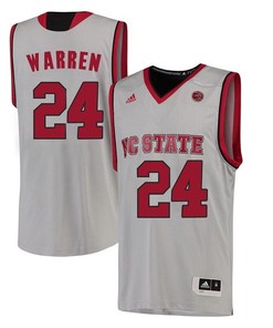 Male North Carolina State Wolfpack White TJ Warren NCAA College Basketball Jersey