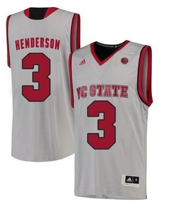 Male North Carolina State Wolfpack White Terry Henderson NCAA College Basketball Jersey