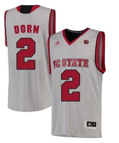 Male North Carolina State Wolfpack White Torin Dorn NCAA College Basketball Jersey