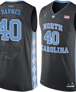 Male North Carolina Tar Heels Black Harrison Barnes College Basketball Jersey