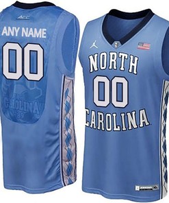Male North Carolina Tar Heels Blue College Basketball Team Performance Customized Jersey