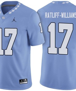 Male North Carolina Tar Heels Carolina Blue Anthony Ratliff-Williams NCAA Football Jersey