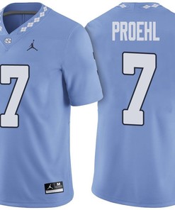 Male North Carolina Tar Heels Carolina Blue Austin Proehl NCAA Football Jersey