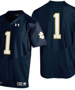 Male Notre Dame Fighting Irish Navy College Football Game Performance Jersey