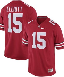 Male Ohio State Buckeyes Scarlet Ezekiel Elliott Alumni Football Performance Jersey
