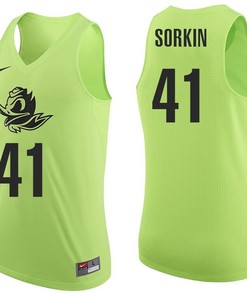Male Oregon Ducks Apple Green Roman Sorkin NCAA College Basketball Jersey
