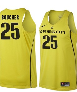 Male Oregon Ducks Gold Chris Boucher NCAA Basketball Jersey
