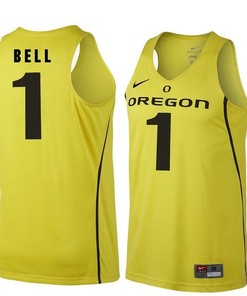 Male Oregon Ducks Gold Jordan Bell NCAA Basketball Jersey