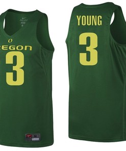 Male Oregon Ducks Green Joe Young NCAA College Basketball Jersey
