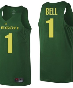 Male Oregon Ducks Green Jordan Bell NCAA College Basketball Jersey