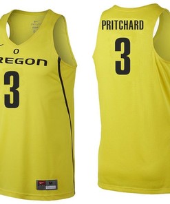 Male Oregon Ducks Yellow Payton Pritchard NCAA College Basketball Jersey