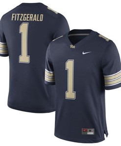 Male Pittsburgh Panthers Navy Larry Fitzgerald NCAA Football Jersey