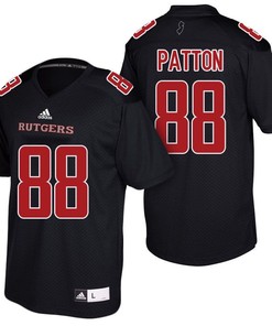 Male Rutgers Scarlet Knights Black Andre Patton NCAA Football Jersey