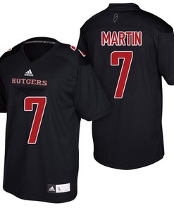 Male Rutgers Scarlet Knights Black Robert Martin NCAA Football Jersey