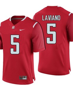 Male Rutgers Scarlet Knights Red Chris Laviano NCAA Football Jersey