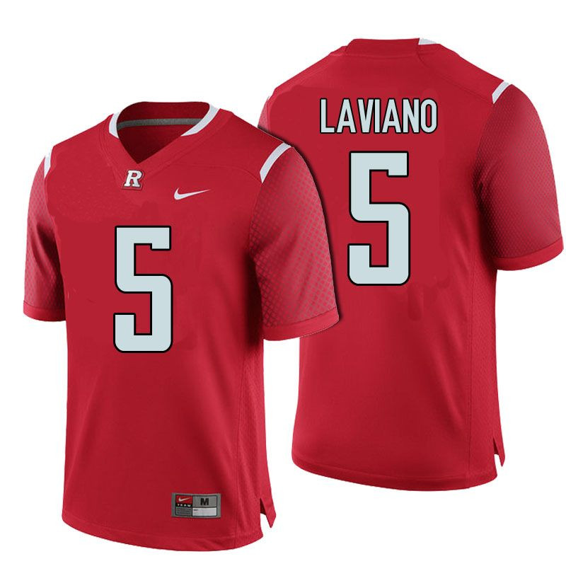 Male Rutgers Scarlet Knights Red Chris Laviano NCAA Football Jersey