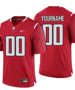 Male Rutgers Scarlet Knights Red College Football Custom Jersey